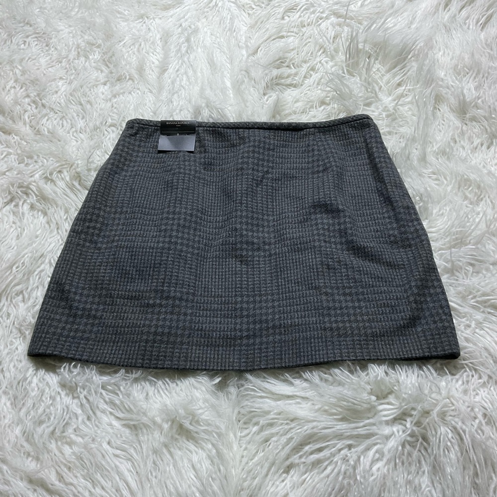 NWT‎ Banana Republic Houndstooth Wrap Mini Skirt - Picture 4 of 4